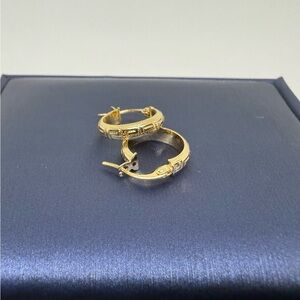 ‼️SOLD‼️ 18K Genuine Gold Mini Hoop Earrings, 13mm